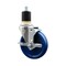 Service Caster 5'' SS Solid Poly Swivel 1-7/8'' Expanding Stem Caster with Brake SCC-SSEX20S514-SPUS-TLB-178 - alternate 1